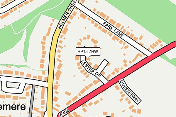 HP15 7HW map - OS OpenMap – Local (Ordnance Survey)