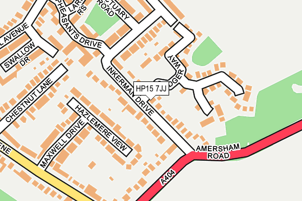 HP15 7JJ map - OS OpenMap – Local (Ordnance Survey)