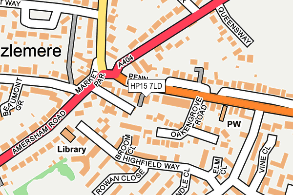 HP15 7LD map - OS OpenMap – Local (Ordnance Survey)