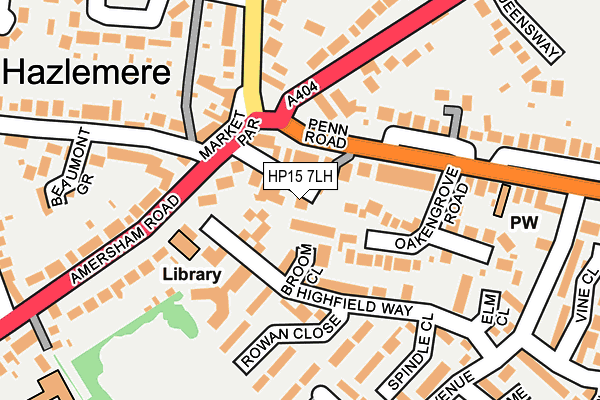 HP15 7LH map - OS OpenMap – Local (Ordnance Survey)