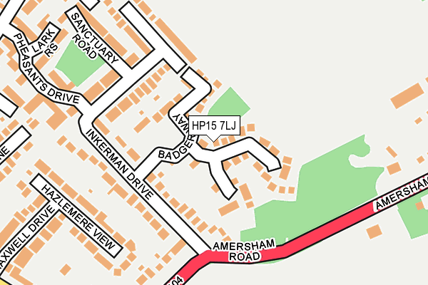 Map of HAZLEMERE SOCIAL WORK LTD at local scale