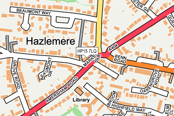 HP15 7LQ map - OS OpenMap – Local (Ordnance Survey)