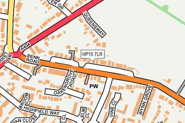 HP15 7LR map - OS OpenMap – Local (Ordnance Survey)