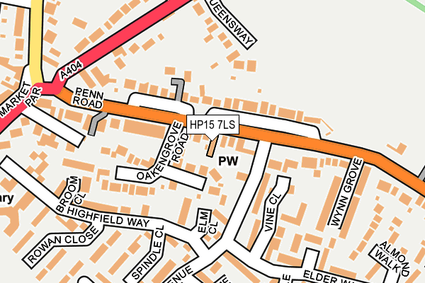 HP15 7LS map - OS OpenMap – Local (Ordnance Survey)