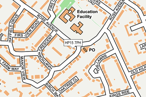 HP15 7PH map - OS OpenMap – Local (Ordnance Survey)