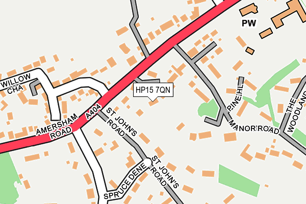 HP15 7QN map - OS OpenMap – Local (Ordnance Survey)