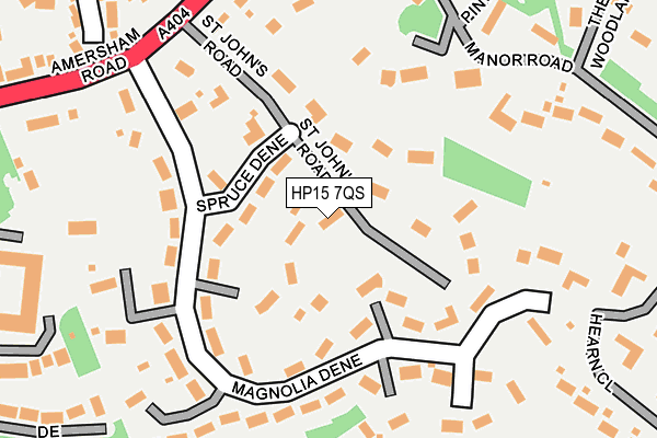 HP15 7QS map - OS OpenMap – Local (Ordnance Survey)