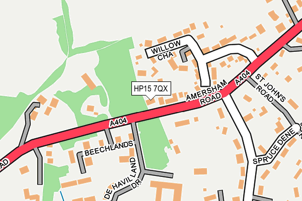 HP15 7QX map - OS OpenMap – Local (Ordnance Survey)