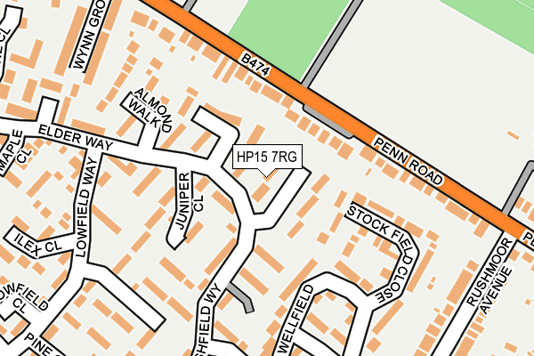 HP15 7RG map - OS OpenMap – Local (Ordnance Survey)