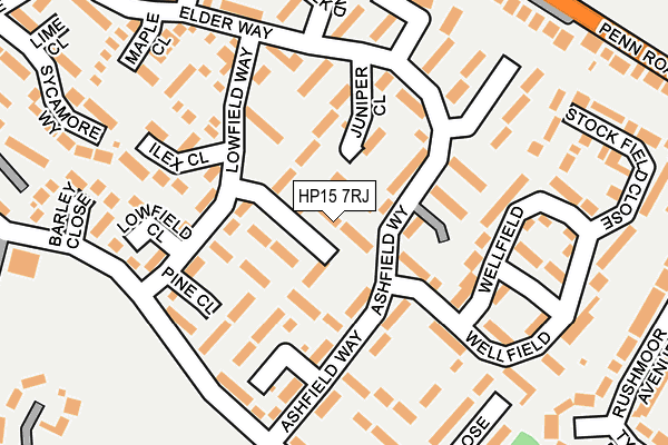 HP15 7RJ map - OS OpenMap – Local (Ordnance Survey)