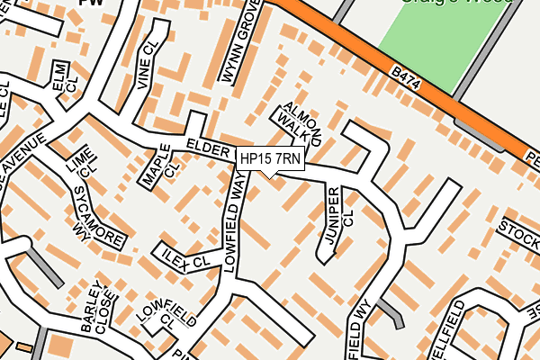 HP15 7RN map - OS OpenMap – Local (Ordnance Survey)