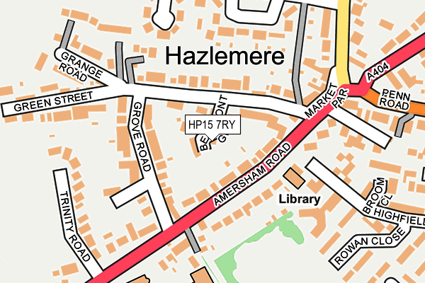 HP15 7RY map - OS OpenMap – Local (Ordnance Survey)