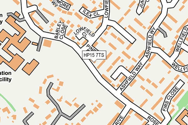 HP15 7TS map - OS OpenMap – Local (Ordnance Survey)