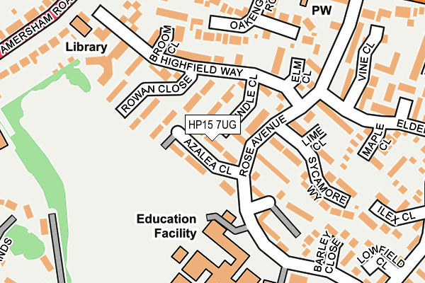 HP15 7UG map - OS OpenMap – Local (Ordnance Survey)