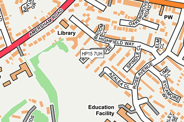 HP15 7UH map - OS OpenMap – Local (Ordnance Survey)