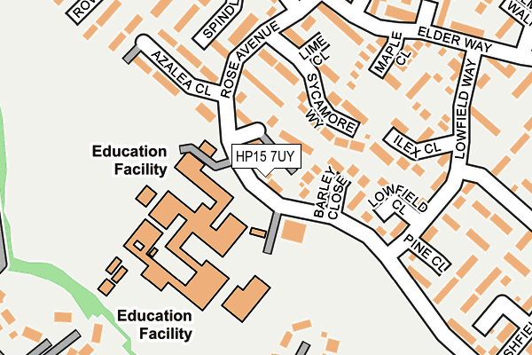 HP15 7UY map - OS OpenMap – Local (Ordnance Survey)