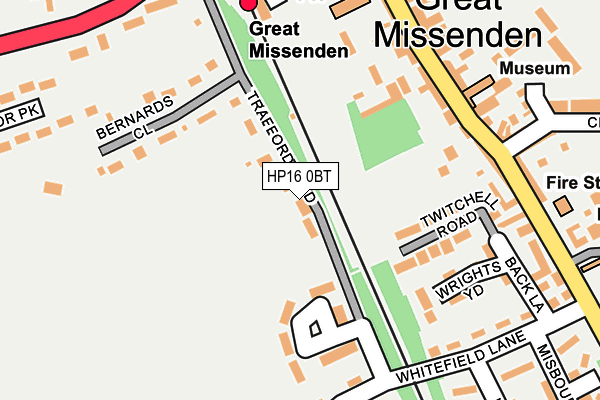 HP16 0BT map - OS OpenMap – Local (Ordnance Survey)