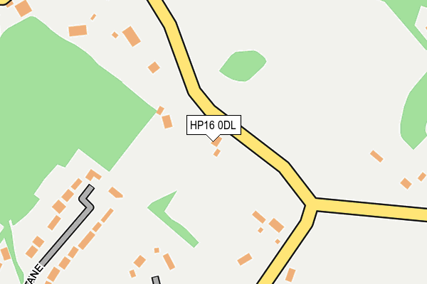 HP16 0DL map - OS OpenMap – Local (Ordnance Survey)