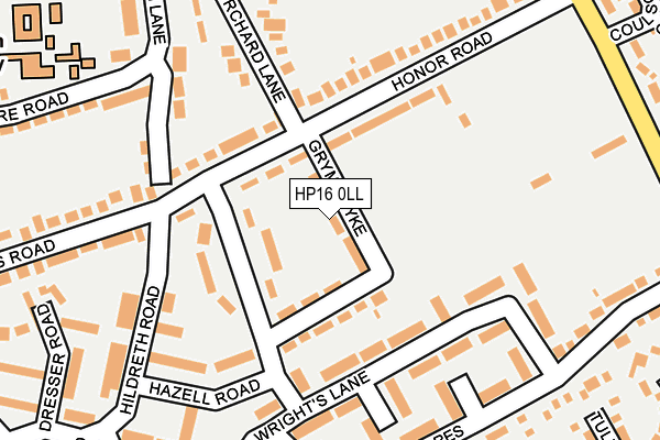 HP16 0LL map - OS OpenMap – Local (Ordnance Survey)