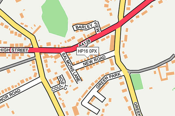 HP16 0PX map - OS OpenMap – Local (Ordnance Survey)