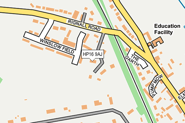 HP16 9AJ map - OS OpenMap – Local (Ordnance Survey)