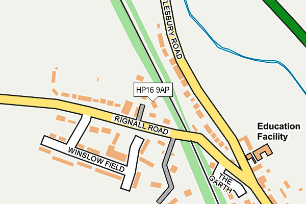 HP16 9AP map - OS OpenMap – Local (Ordnance Survey)