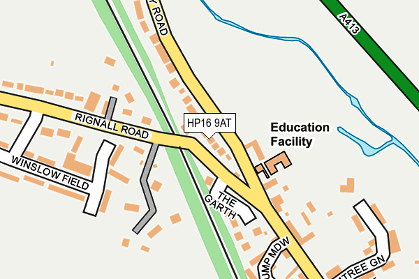 HP16 9AT map - OS OpenMap – Local (Ordnance Survey)