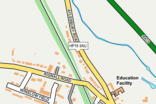 HP16 9AU map - OS OpenMap – Local (Ordnance Survey)