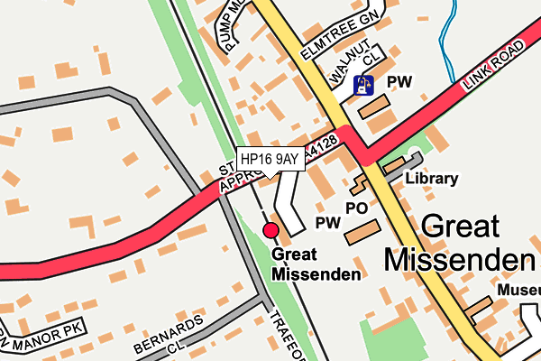 HP16 9AY map - OS OpenMap – Local (Ordnance Survey)