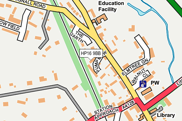 HP16 9BB map - OS OpenMap – Local (Ordnance Survey)