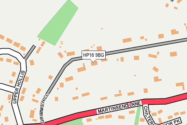 HP16 9BG map - OS OpenMap – Local (Ordnance Survey)