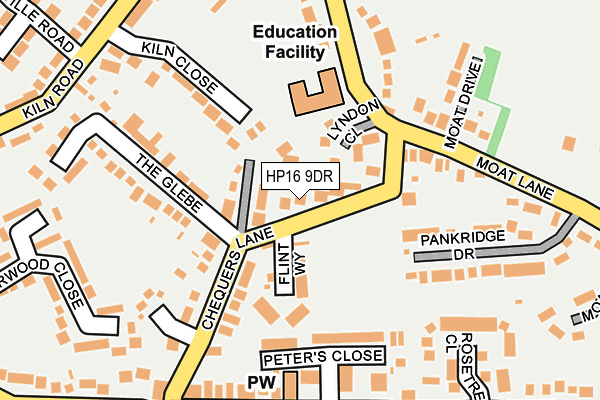 HP16 9DR map - OS OpenMap – Local (Ordnance Survey)