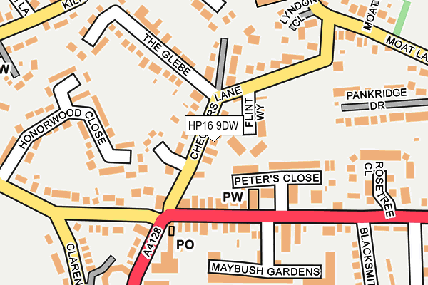 HP16 9DW map - OS OpenMap – Local (Ordnance Survey)