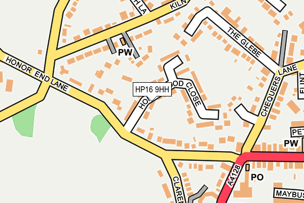 HP16 9HH map - OS OpenMap – Local (Ordnance Survey)