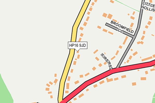 HP16 9JD map - OS OpenMap – Local (Ordnance Survey)