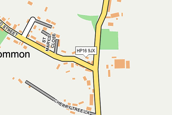 HP16 9JX map - OS OpenMap – Local (Ordnance Survey)