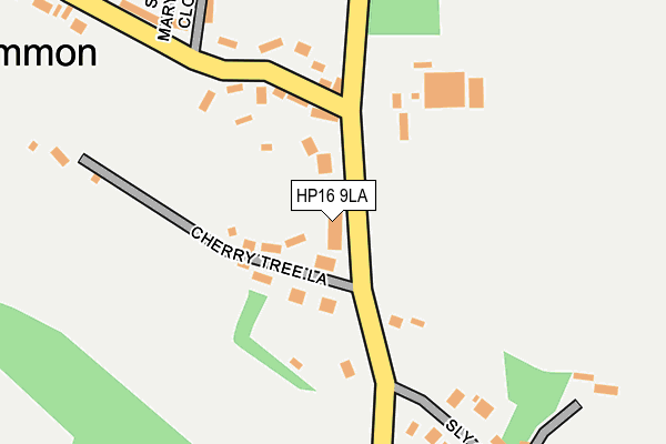 HP16 9LA map - OS OpenMap – Local (Ordnance Survey)