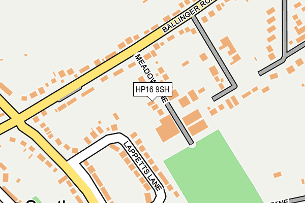 HP16 9SH map - OS OpenMap – Local (Ordnance Survey)
