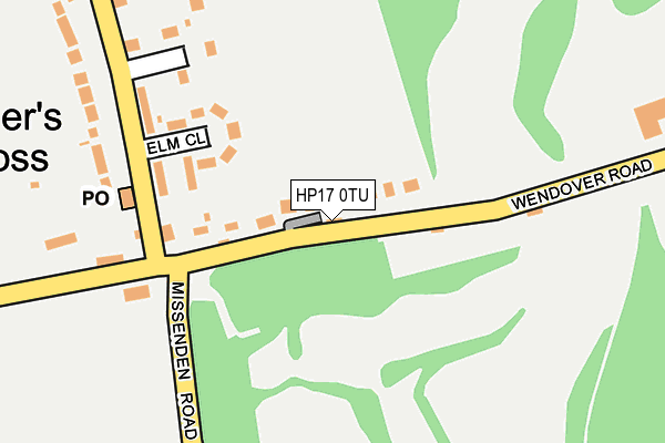 HP17 0TU map - OS OpenMap – Local (Ordnance Survey)