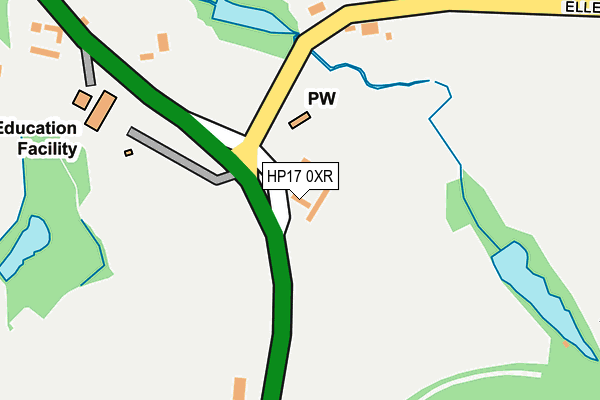 HP17 0XR map - OS OpenMap – Local (Ordnance Survey)