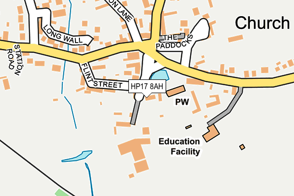 HP17 8AH map - OS OpenMap – Local (Ordnance Survey)