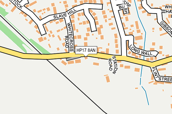HP17 8AN map - OS OpenMap – Local (Ordnance Survey)