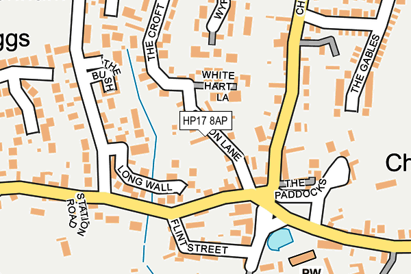 HP17 8AP map - OS OpenMap – Local (Ordnance Survey)