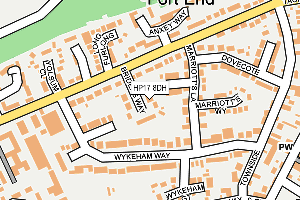 HP17 8DH map - OS OpenMap – Local (Ordnance Survey)