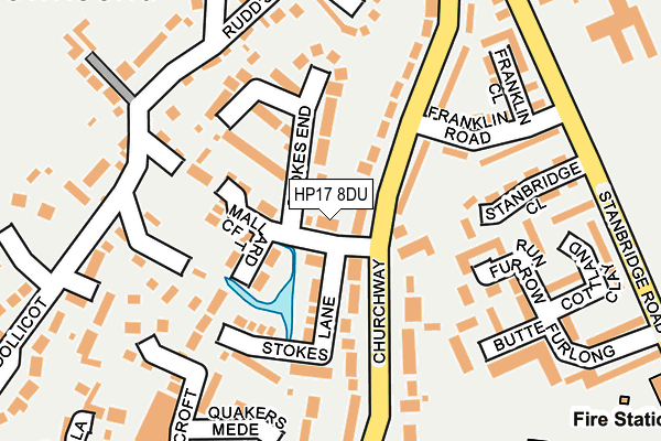 HP17 8DU map - OS OpenMap – Local (Ordnance Survey)