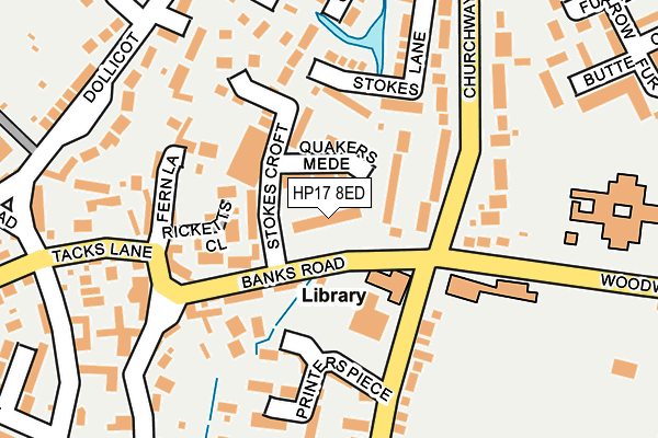 HP17 8ED map - OS OpenMap – Local (Ordnance Survey)