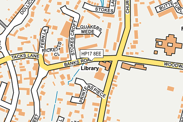 HP17 8EE map - OS OpenMap – Local (Ordnance Survey)