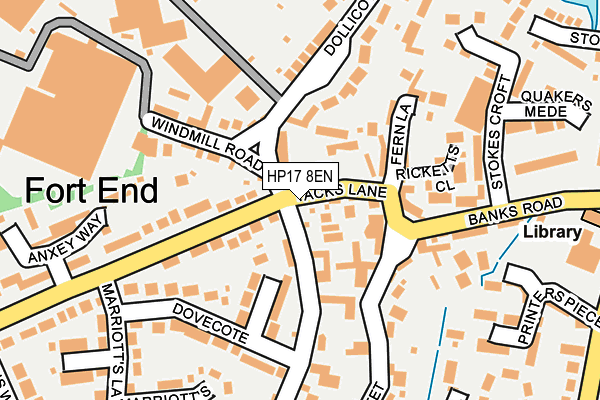 HP17 8EN map - OS OpenMap – Local (Ordnance Survey)