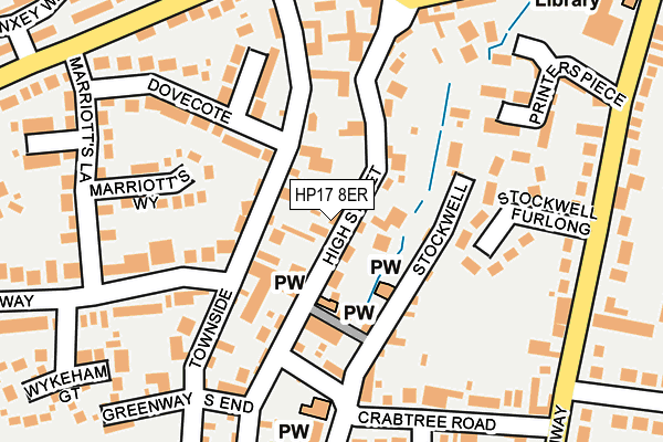 HP17 8ER map - OS OpenMap – Local (Ordnance Survey)