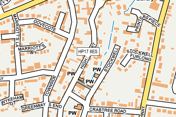 HP17 8ES map - OS OpenMap – Local (Ordnance Survey)